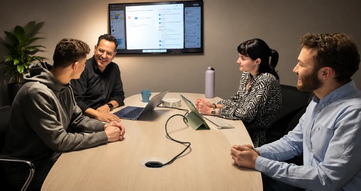 The LYN Intelligence team in a working session